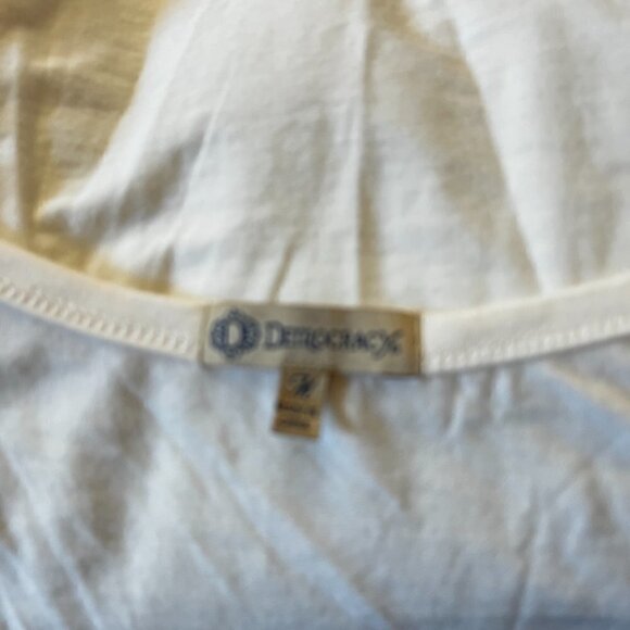 DEMOCRACY Cream Ivory Boho Lace Crochet Top with matching Cami - NWOT - Size M - Picture 9 of 12